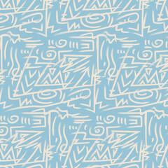 Abstract line seamless pattern