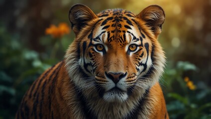 Fototapeta premium tiger in zoo