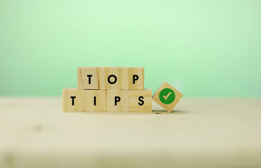 TOP TIPS word concept