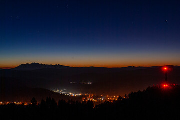 Muszyna, Beskid Sądecki, nocne zdjęcia, niebo gwiazdy © Maciej G. Szling
