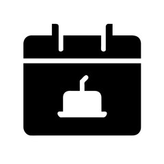 Obraz premium Birthday (Calendar Icon)
