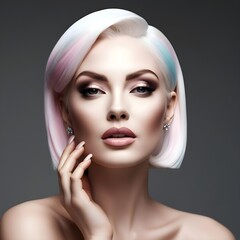 Striking Portrait of White Woman