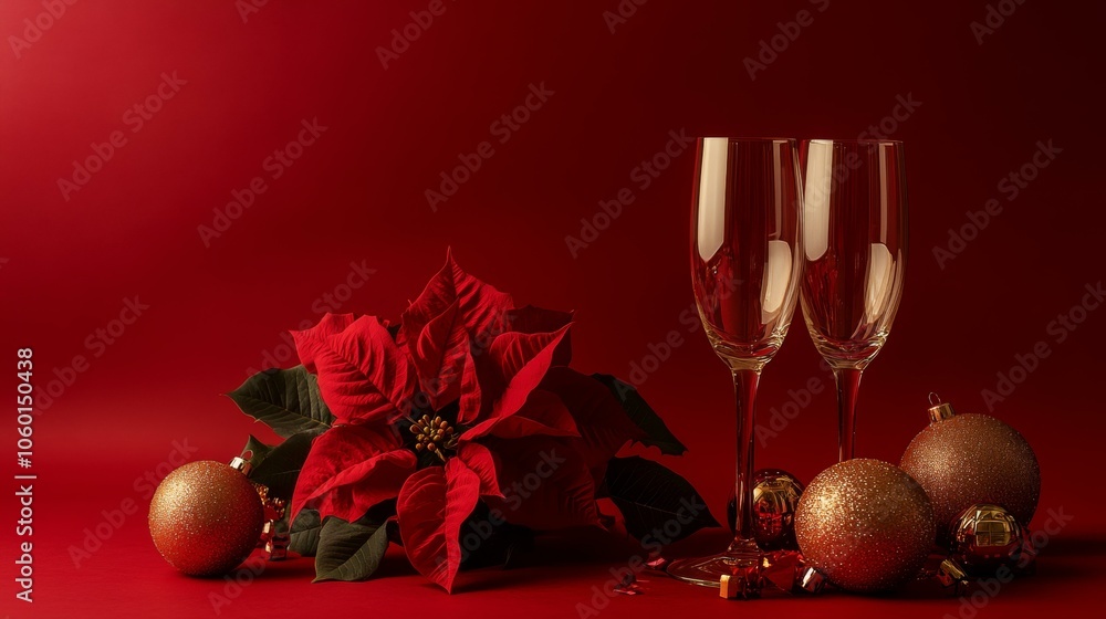 Poster bold red background with subtle texture variations creating dynamic visual interest and depth.