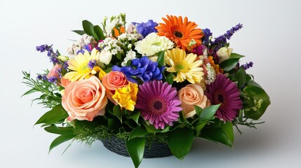 Colorful flower bouquet  beautiful arrangement