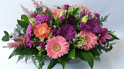 Colorful flower bouquet  beautiful arrangement