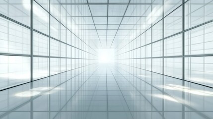 Elegant futuristic light and reflection with grid line background