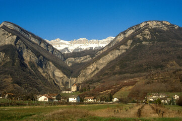 Naklejka premium Dent de Crolles, Réserve Naturelle des Hauts de Chartreuse, 38, Isère, France