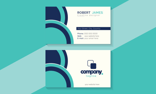 Double-sided creative business card template.