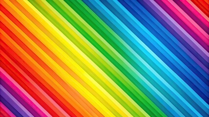 Obraz premium Bold and bright rainbow stripes against a white or light-colored background, bold stripes, visual impact