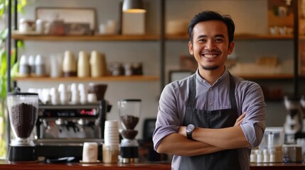 Fototapeta premium Smiling Barista.