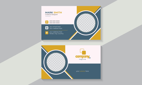 Corporate business card design layout