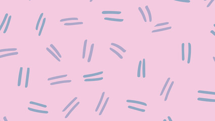 seamless pattern with hand drawn hearts