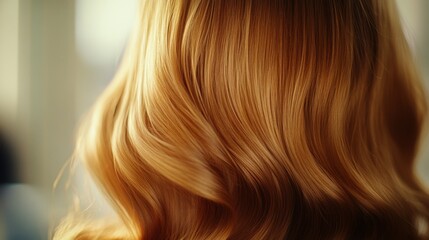 Fototapeta premium Beautiful Waves of Silky Blonde Hair