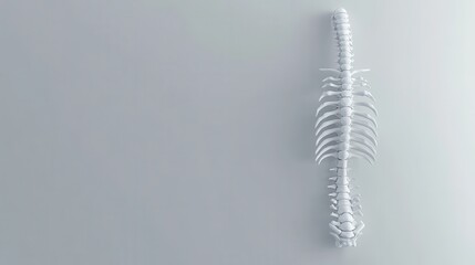 3D Rendering of Human Spine and Nervous System Design