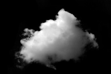 White clouds or fog set for fog design. Smog. Abstract clouds. Fog over sky. Summer. Dark gray storm. Condensation. Isolated on black background.