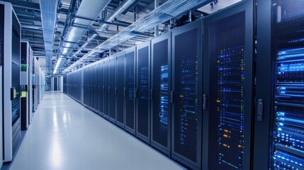 Fototapeta premium Edge computing devices processing data locally