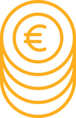 Euro Money Coins Icon
