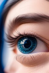 ia generated. close up of female eye