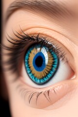 Fototapeta premium ia generated. close up of female eye