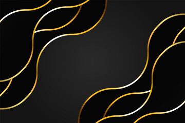 Yellow Luxury Abstract Background Style