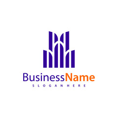 Modern City logo design vector illustration, Creative Building logo concepts