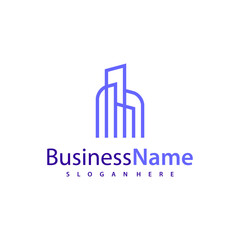 Modern City logo design vector illustration, Creative Building logo concepts