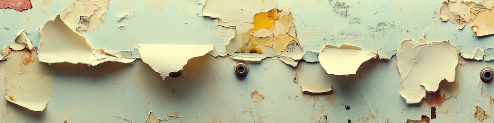 Obraz premium Creative Abstract Design Featuring Vintage Sticky Notes, Tape, and Push Pins in a Business Office Setting, Perfect for Marketing and Advertising Backgrounds. This Image Captures the Essence of Office 