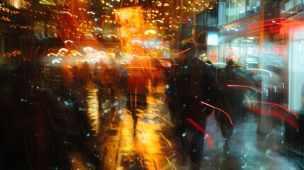 The blur of movement and lights creates a sense of euphoria and chaos all at once.