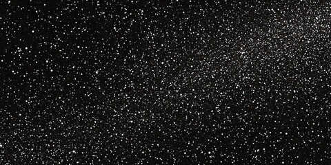 Obraz premium Black Distressed Background with White Tiny Overlay