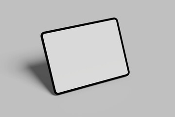 Fototapeta premium Tablet computer with blank screen isolated on Grey background