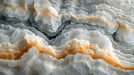 Obraz premium A Close-Up View of a Translucent Alabaster Stone Highlighting Its Beautiful Patterns for Geological Study and Appreciation of Natural Beauty