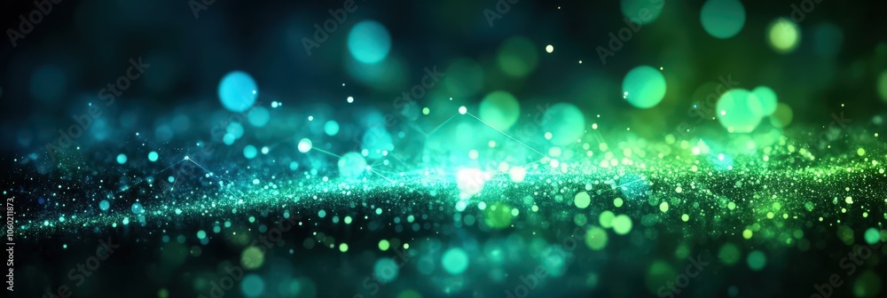 Poster abstract digital network background with glowing effects