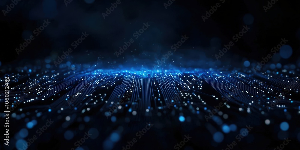 Poster abstract digital network circuit background