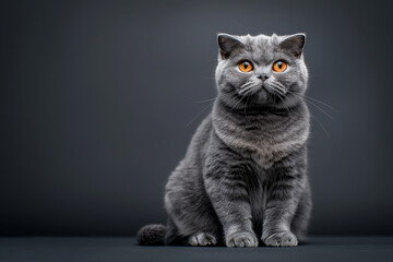 Close up of a scottish fold cat