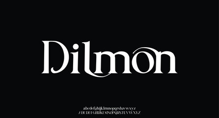 Elegant alphabet letters font and number. Classic Copper Lettering Minimal Fashion Designs. Typography fonts regular uppercase and lowercase. vector illustration
