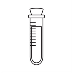 Tes tube icon outline vector