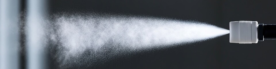  Creative Abstract Design Featuring Spray Water Droplets and Vapor in Air, Ideal for Advertising and Marketing Backgrounds. This Image Captures the Essence of Refreshing Moisture and Fluid Dynamics, C