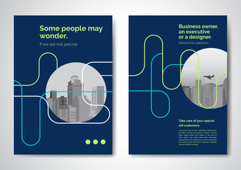 Template vector design for Brochure, AnnualReport, Magazine, Poster, Corporate Presentation, Portfolio, Flyer, infographic, layout modern with color size A4, Front and back, Easy to use.