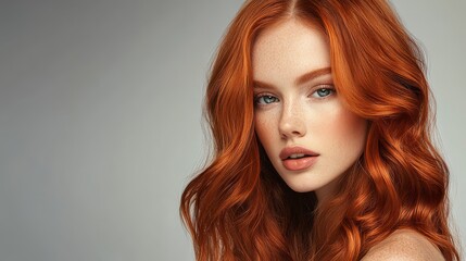 Fototapeta premium Highlighting an individual's distinctively vibrant hair color.