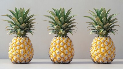 fresh pineapple fruit coming from the farm to your hands. They look fresh, delicious and beneficial to the body.
