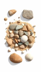 Pile of Rocks and Seashells