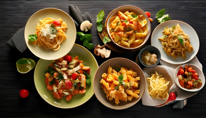 Creative pasta dishes using non-traditional ingredients.