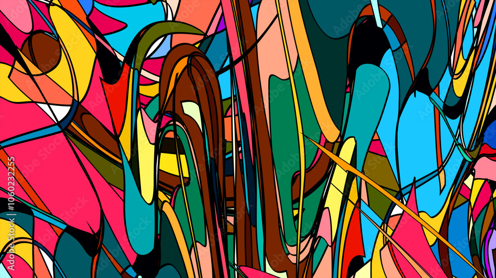 Poster psychedelic fluid patterns: abstract summer background for creative projects