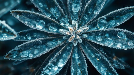 Frosted Pine Needle with Intricate Details