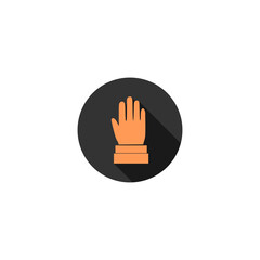 Obraz premium Voting hand simple icon isolated on transparent background