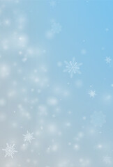 Winter background, snowflakes on a beautiful background, Christmas background for cards, snowfall. Snowy nature landscape, winter dust png.
