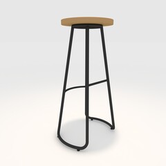 3d render bar stool design element. Furniture Collection