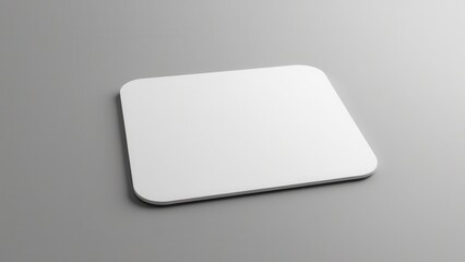 Gel mousepad mockup with ergonomic wrist support, displayed on a white background ready for custom artwork.