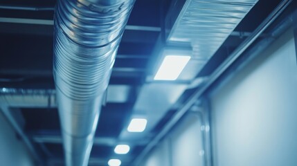 Obraz premium Professional cleaning and unblocking air ventilation system