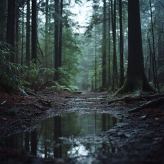 Obraz premium Forest-Themed Tags